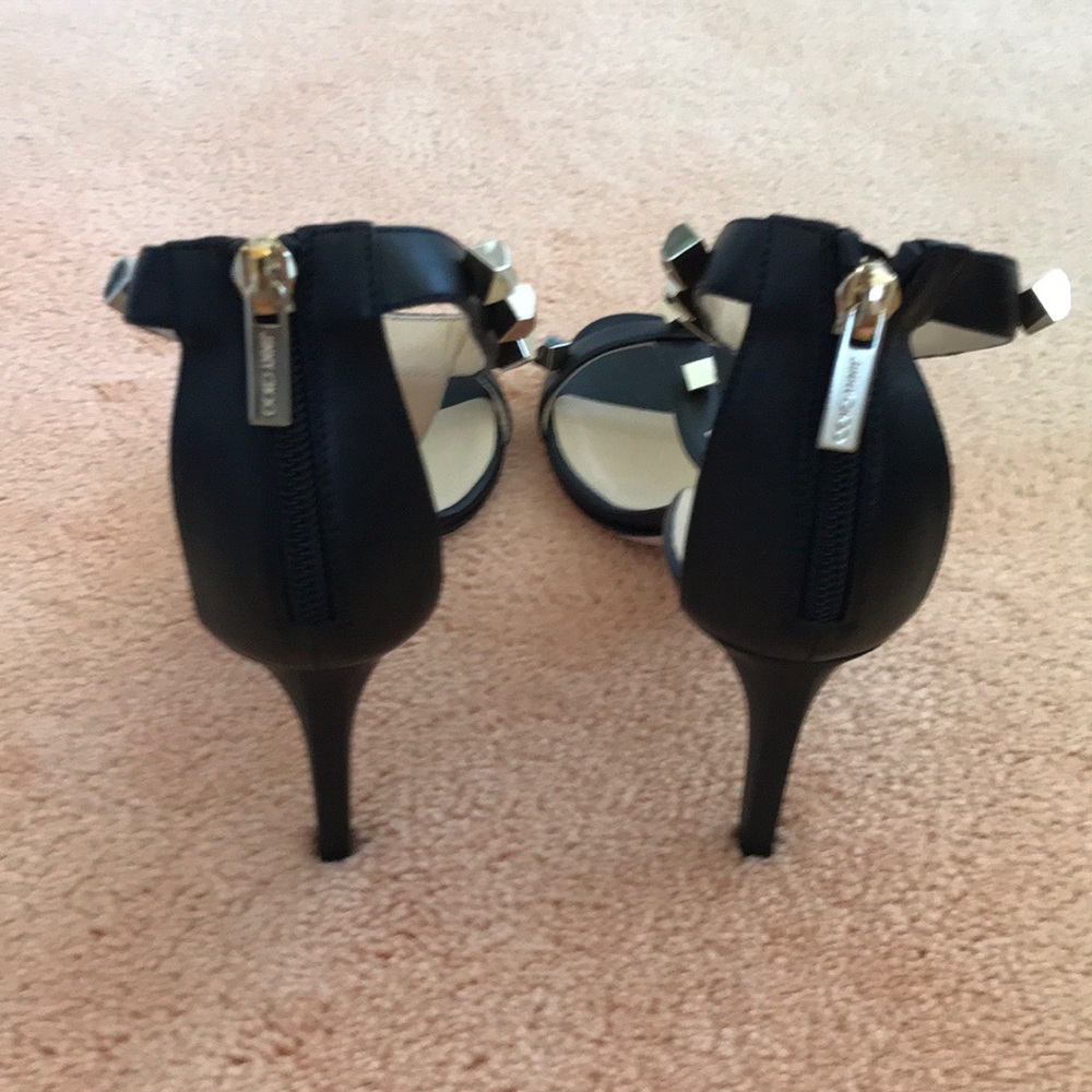 ⭐️HP⭐️JIMMY CHOO Lamba Cube Studded Leather Heels - Picture 4 of 8